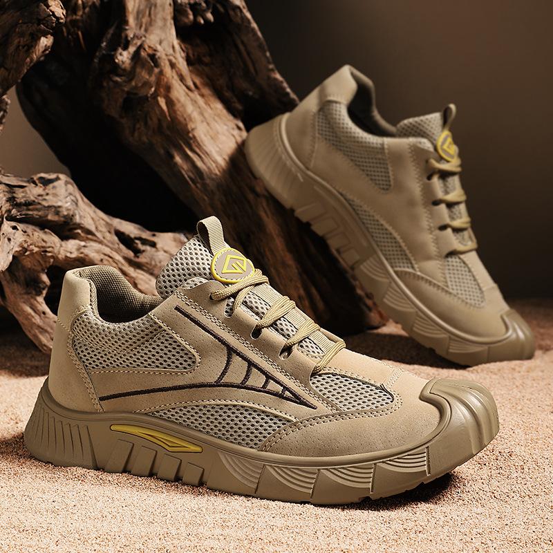 Summer New Outdoor Comfortable Versatile Wear-resistant Tooling Shoes Low-top Casual Men's Shoes Fashionable Men's Labor Insurance Shoes