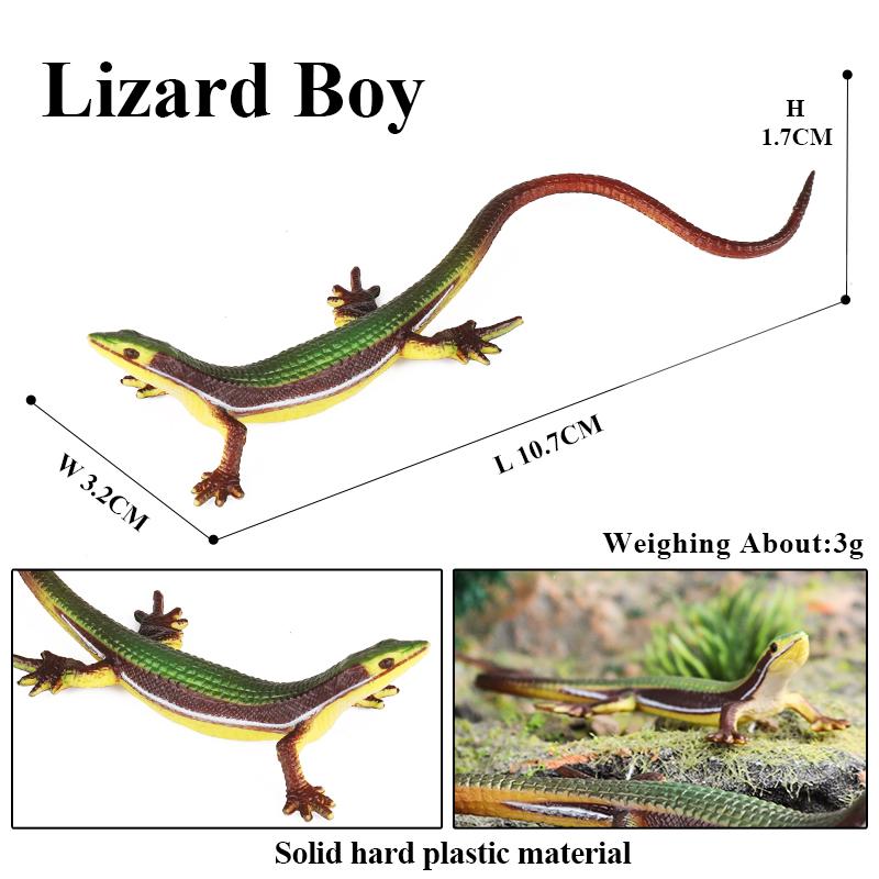Oenux Simulation Reptile Lizard Chameleon Geckos Insect Animals Model Action Figure Collection Toys Kids Gift Home Decorations