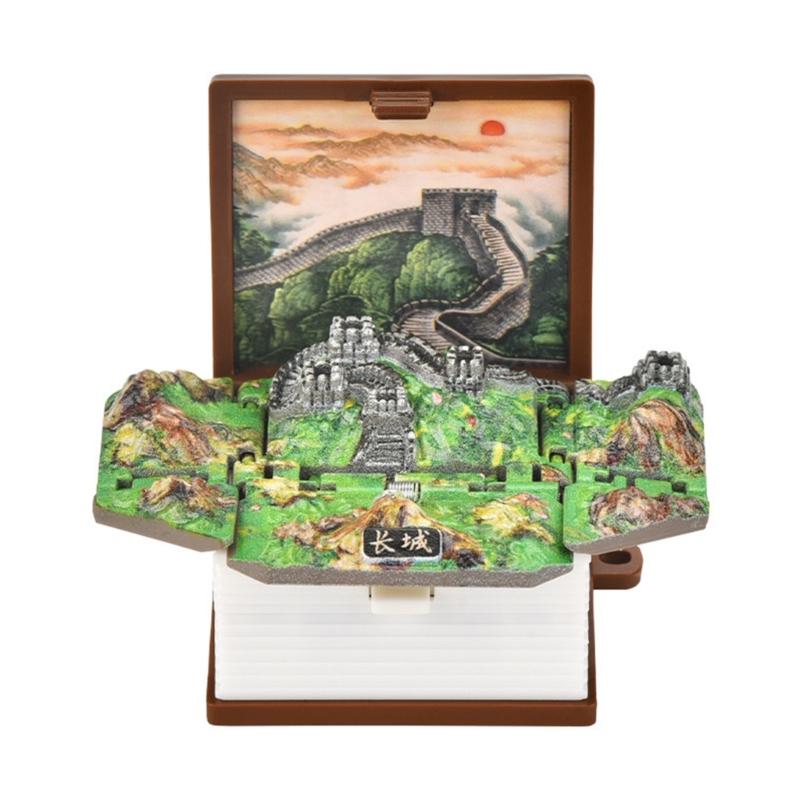 2026 new 3D Folding Book Keychain Fold Book Popup Dinosaur cat World Keyring For Kid Children Toy Dinosaur Party Gift