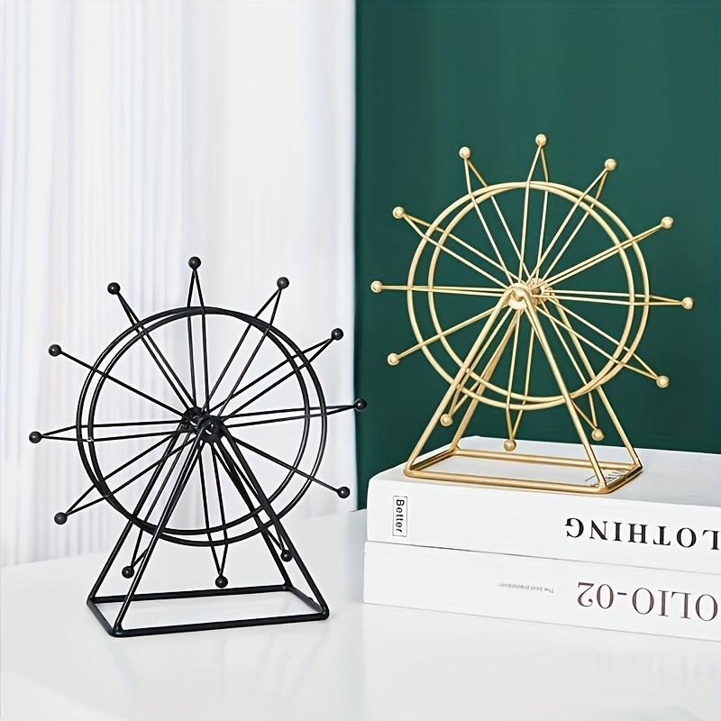 Artistic Vintage Ferris wheel ornament, perfect for home decor, architectural model embellishments, and metal art, for living spaces, workplaces