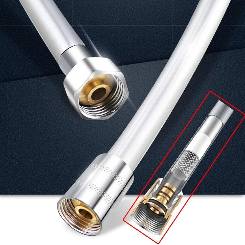 1,5/2,0 m PVC-Silikon-Duschkopfschlauch, flexibles Rohr, Hochdruckwasser, leistungsstarkes mehrschichtiges Sanitär-Badzubehör