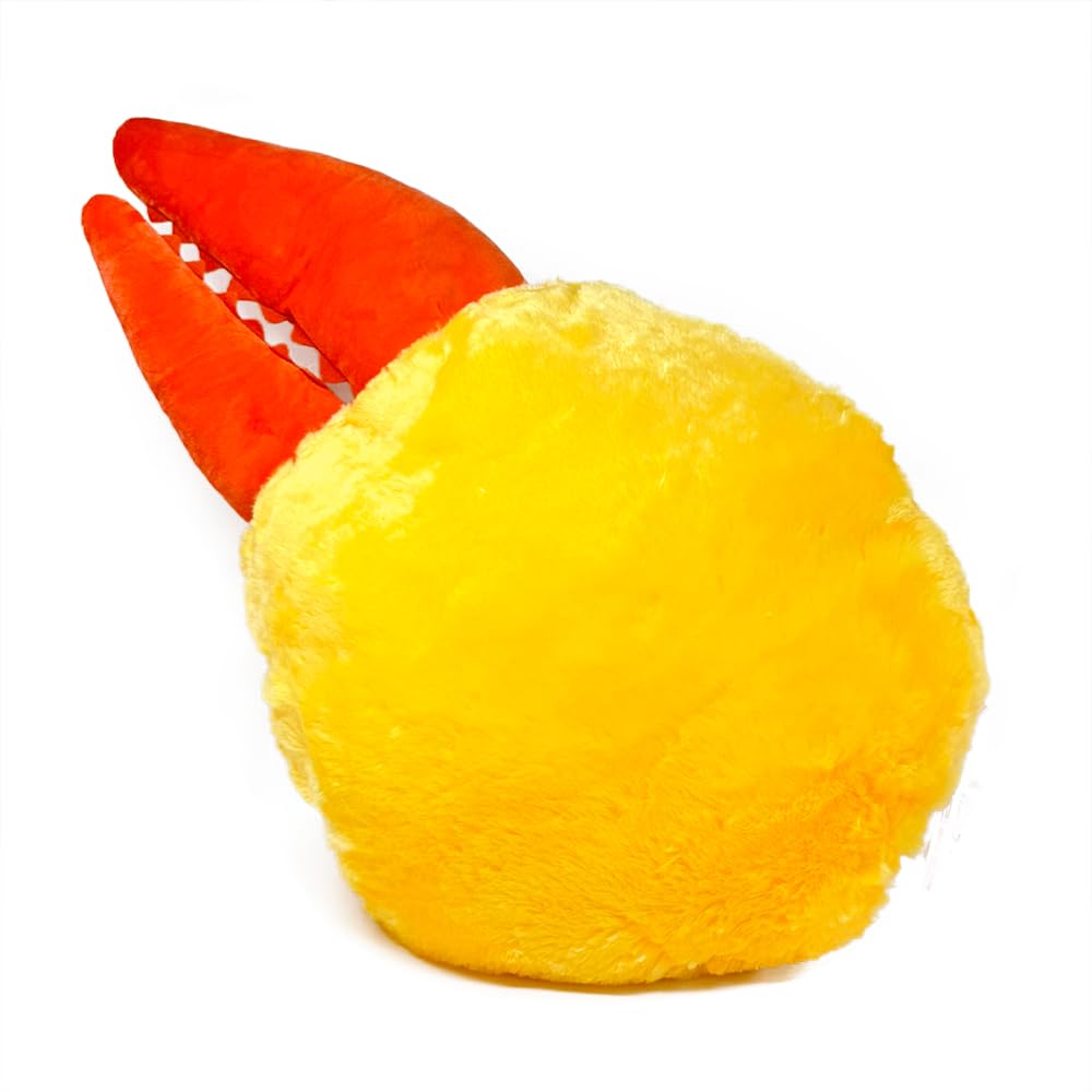 Crab Claw Fry Hand Ultra Big, Approx. 70cm, Large Plush Toy, Cushion, Fun Item (Freshly Fried (Yellow))