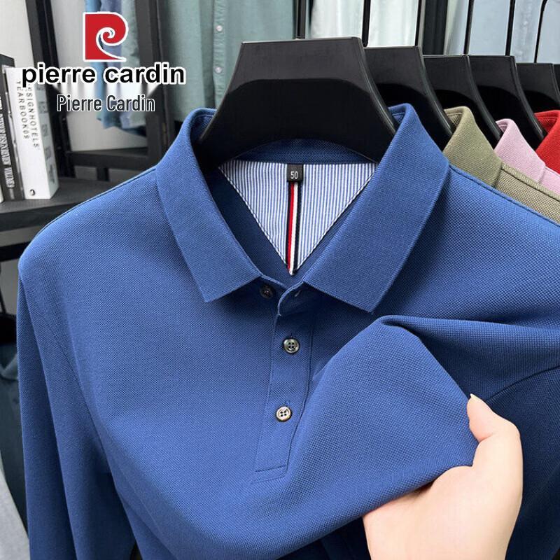 Pierre Cardin Men's Pure Cotton Long Sleeve Polo Shirt