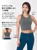 Loopa Natural Tank Yoga Charcoal Size M Women's Y-Back Top, Bra/Bralette, Long/Cropped Length, Gray,