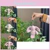 Bunny Longeared Delightful Plush Toy In Pink White And Brown For Keychain Stylish