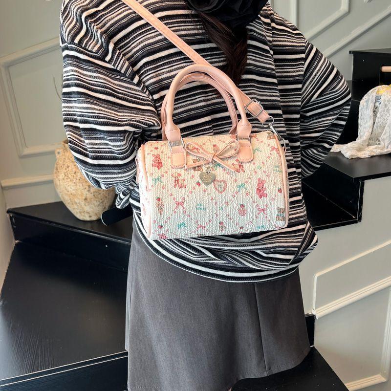 Cute Carto Japanese Style Bear Kawaii Bow Large Capacity Storage Bags Crossbody Bag Women's Bags Purse Ladies HandBag