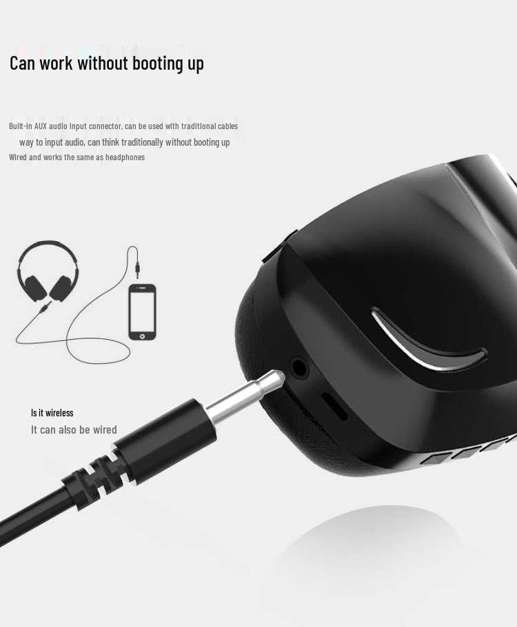 CROSSNEW Wireless Bluetooth 5.0 Headset with Mic - Low Latency Stereo for Music and Gaming