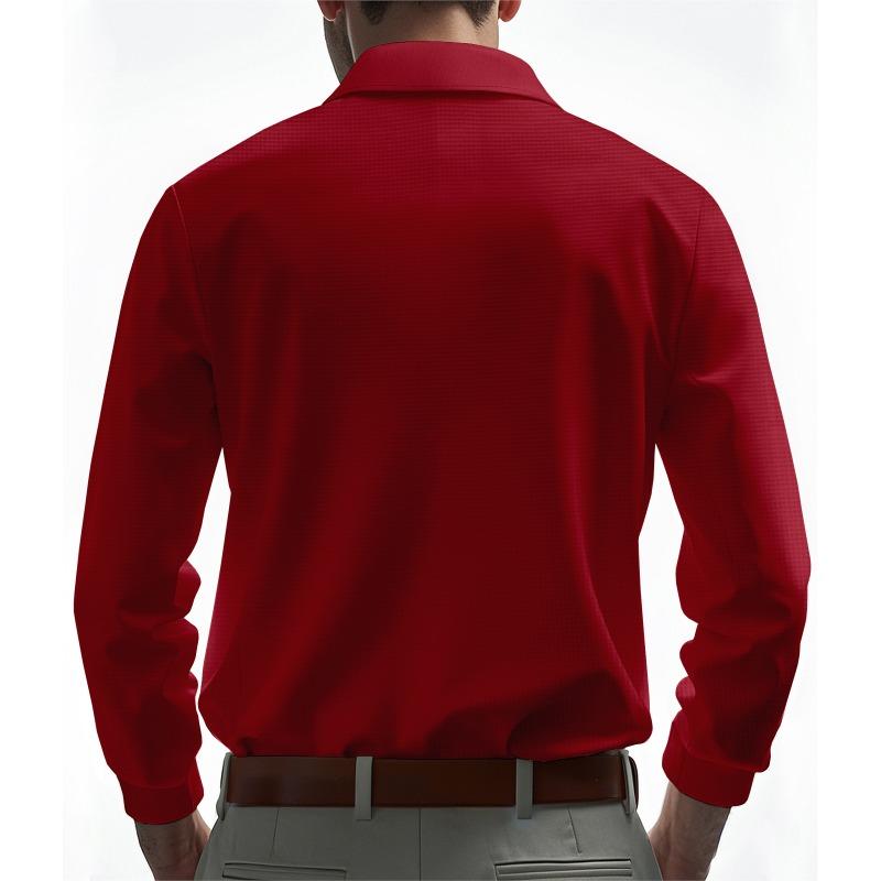 Men S Long Sleeve Polo Shirt Golf Casual Quick Dry Breathable Spring Autumn Thin T Shirt