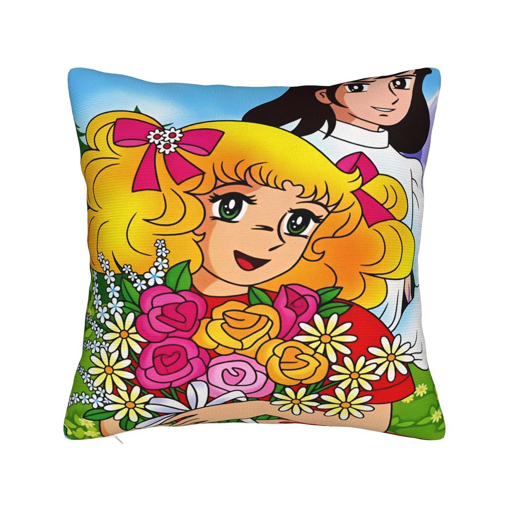 Anime Manga Candy Candy Pillow Case Custom Pillow Cover For Living Room Bed Chair Retro Trendy Pillowcases