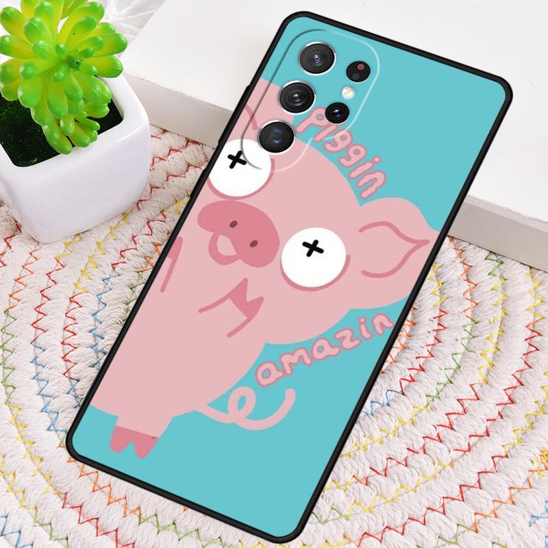 cute pig Phone Case for Samsung Galaxy note 10 pro S26 Ultra S23 S24 FE S25 S21 S22 PLUS shockproof Cove