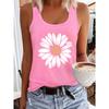 Printed Summer Women's Loose and Personalized Dream Catcher Mesh Printed Vest Top T-shirt Comfortable Sleeveless