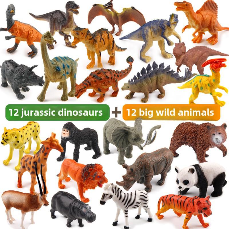 Dinosaur and Wildlife Animal Model Toy Sets