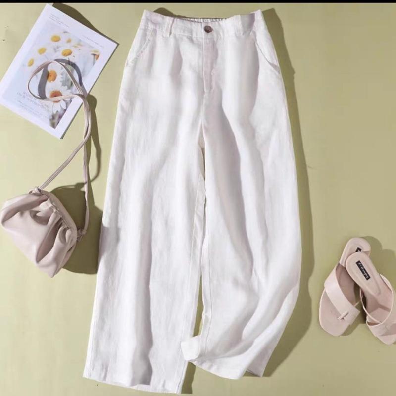 Thin Casual Slacks Slacks Thigh-high Waisted Straight Trousers