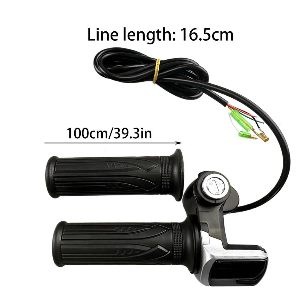 Electric Throttle Handle - Scooter Twist Grip, Motorcycle Speed Control | ABS Rubber Metal