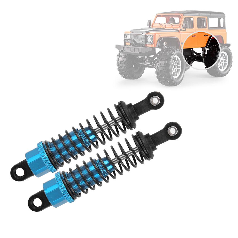 2PCS 1 16 Remote Control Car Metal Shock Absorber Damper for 1:16 RC Car 70mm Blue