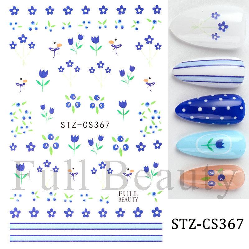 Nail Art Stickers Ins Red Lip Cherry Strawberry Y2K Sweet Cool Style Bow Digital Adhesive Nail Stickers