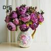 8Pcs Artificial Peony Realistic Easy To Use Vintage Artificial Peony Bouquet