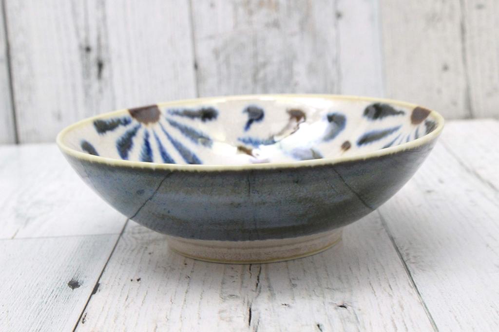 New Use Tropical Tableware Selected by an Okinawan Set of 10 Bowls That Can Be Used for [Commercial Set] Yachimun-patterned Grandmother. (small)