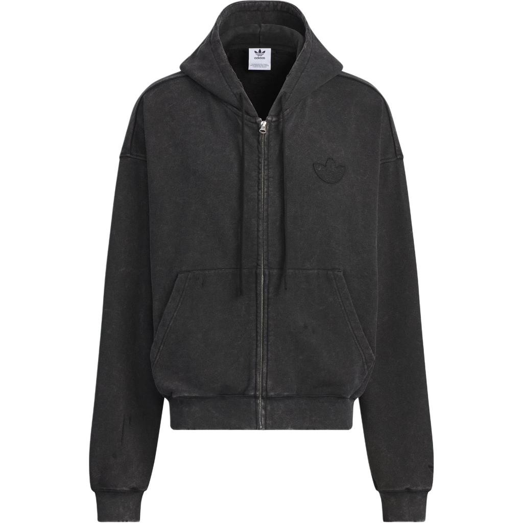Adidas Originals WASHED HOODED JACKET Jackets & Coats Men's Black JM7285