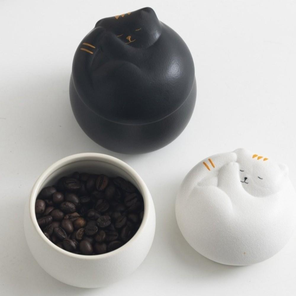 Cartoon Ceramic Sealing Jar Moisture Resistant Coffee Sealed Jars Pet Ash Jar  Desktop Decoration