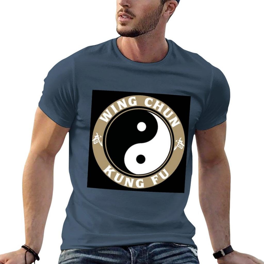 Wing chun Tričko tričko muž neformální trička pro muže grafické vintage Tričko