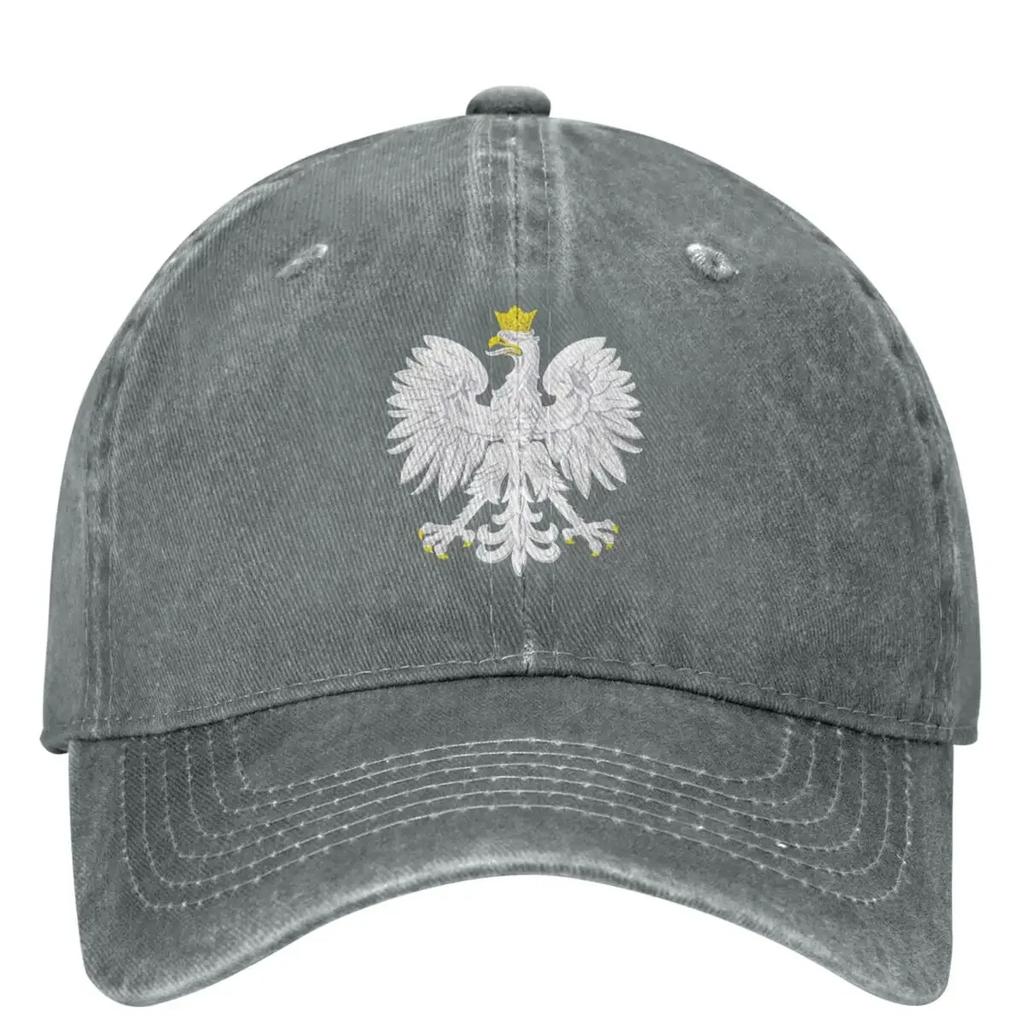 Polish Eagle Casual Baseball Cap Polska Poland Trucker Hat Tennis Skate Snapback Cap FeUnisex Unisex Street Style Baseball Caps