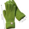 1 pair  Full Finger Mittens Five Finger Cycling Driving Gloves Knitting Gloves  Winter
