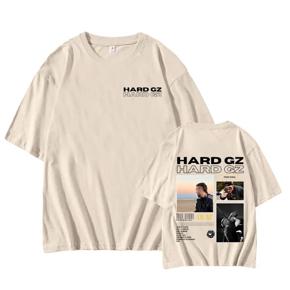 Rapper HARD GZ Tour 2026 Graphic T Shirt Men Hip Hop Fashion High Quality Cotton Short Sleeve T-shirts Vintage Tshirt Streetwear