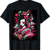 Geisha-Inspired Graphic Tee_ A Touch of Japan's Charm T-Shirt