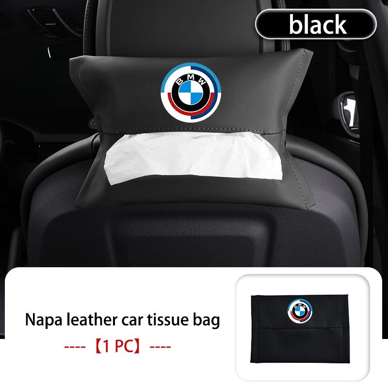 AAACC1 Car Tissue Box Seat Back Paper Bag Interior Decoration Supplies For BMW X1 X2 X3 X4 X5 X6 F49 F39 F25 G01 F16 G06 G07 F25 F30