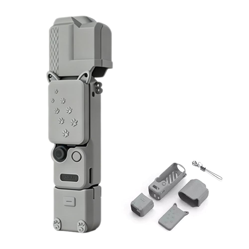 For DJI Osmo Pocket4 Protective Case Body Cover Screen Cover Anti Drop Silicone Special Protective Cover