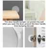 Home Office Transparent Silicone Wall Protector Living Room Self-adhesive Soft Door Handle Bumper Doorstop Nonslip Round