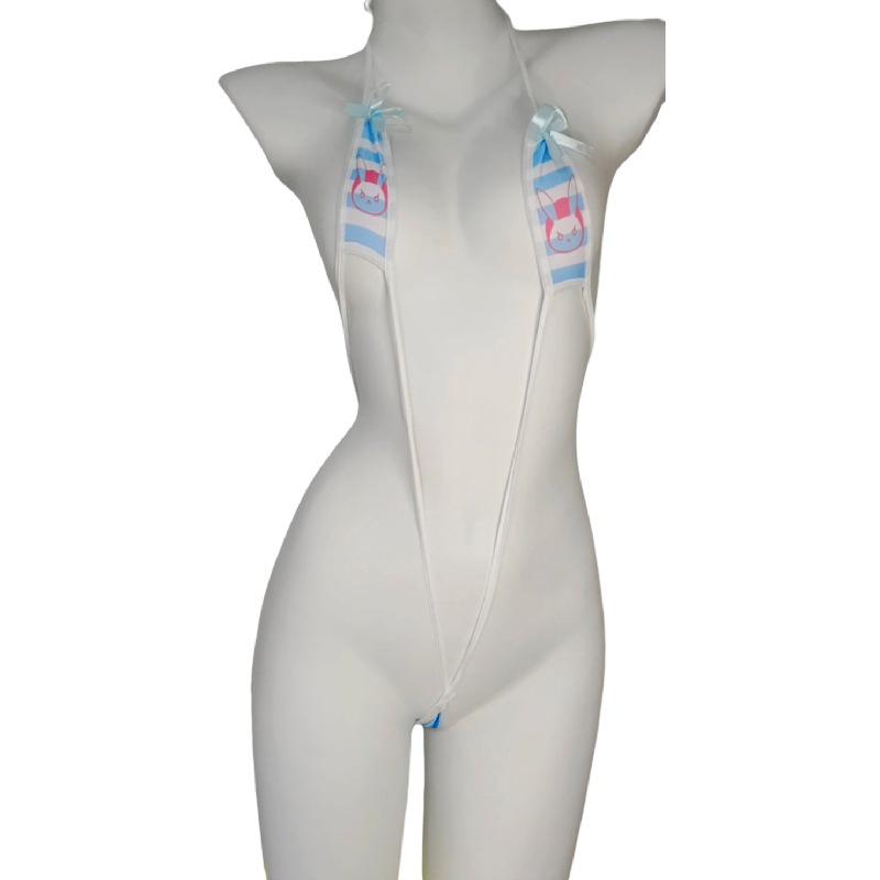 Ishan Niedliches Häschen Dessous Set - Verführerischer 3-teiliger Kawaii Body mit Schnellverschluss