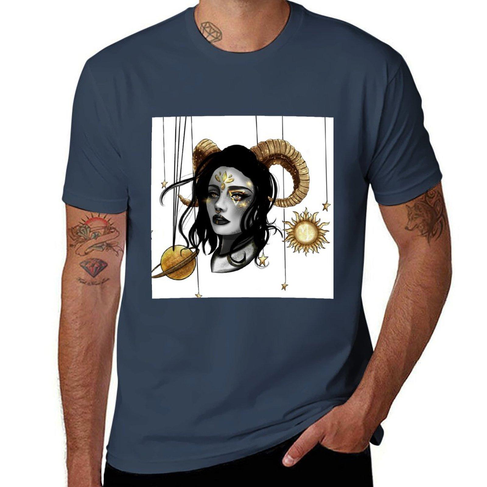 CAPRICORN TShirt Casual Basic Short Sleeve TShirt S