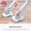 Y-Type Red Five-Star Decorative Flag with 360° Stainless Steel Pole