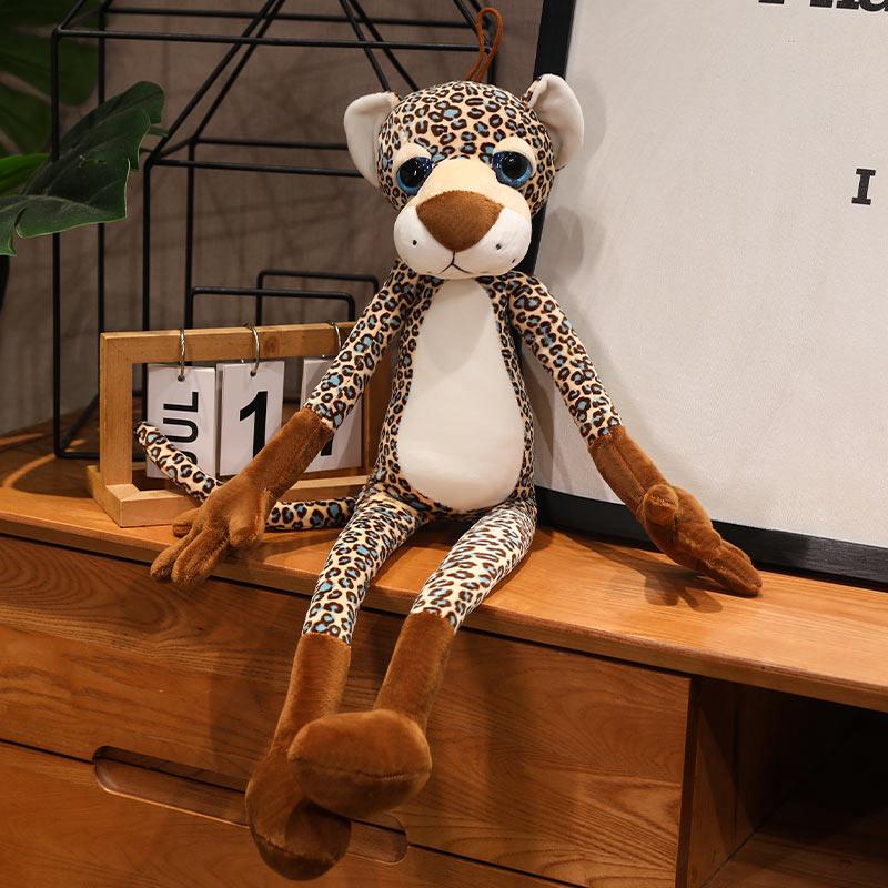 Neuer Stil Lebensechte Löwe Tiger Elefant Affe Leopard Giraffe Kaninchen Puppe Simulation Waldtiere Plüschtiere für Freunde Geschenk about 40cm