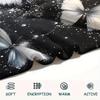 Dark Butterflies  Print Flannel Blanket, High Quality Comfortable for All Seasons, Home Decor, Warmth and Comfort