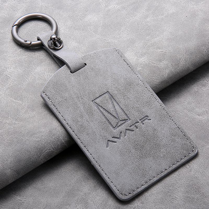 Sheepskin Leather Car NFC Card Smart Key Case Full Cover Protector Shell For AVATR 11 12 Avita 11 2025 Keychain Auto Accessories