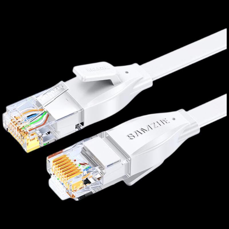 SAMZHE Cat6 Gigabit Flat Ethernet Cable