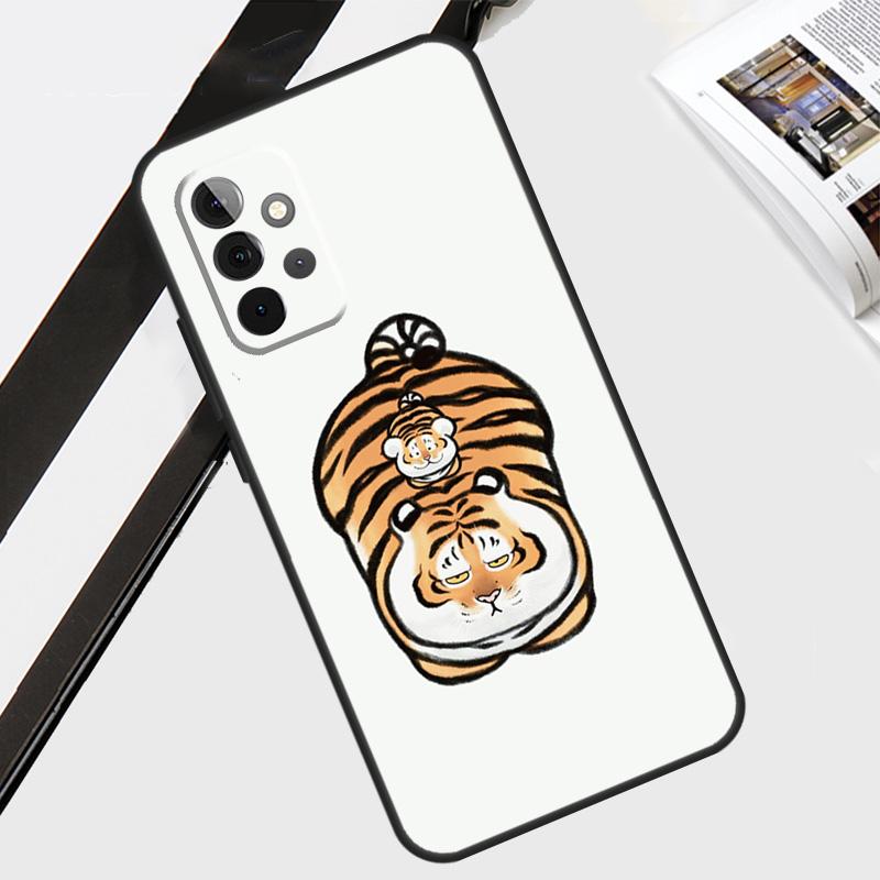 fat tiger Cartoon Funny Case For Samsung Galaxy A06 A56 A36 A26 A16 A54 A34 A14 A12 A22 A32 A52 A13 A53 A15 A35 A55
