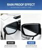 2Pcs Clear & Carbon Fiber Car Rearview Mirror Rain Eyebrow Sun Visor Anti Fog Waterproof Shield Universal Fit All BMW Series Aut EV2
