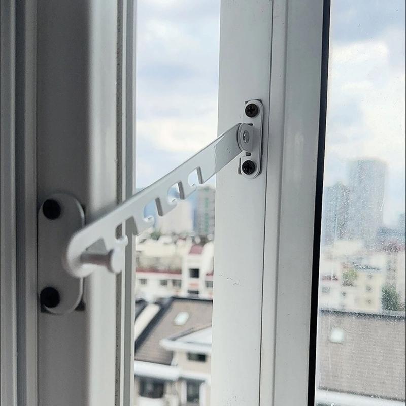 Window Restrictor Latches Adjustable Window Limiters Carbon Steel Window Lock Hardware for Home Office Easy To Install