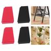 4 STuks Ladder Voetkappen Antislip Rubberen Pads voor Ladders Beschermen Vloeren Verminderen Uitglijden en Verbeteren Stabiliteit 55 38 25mm