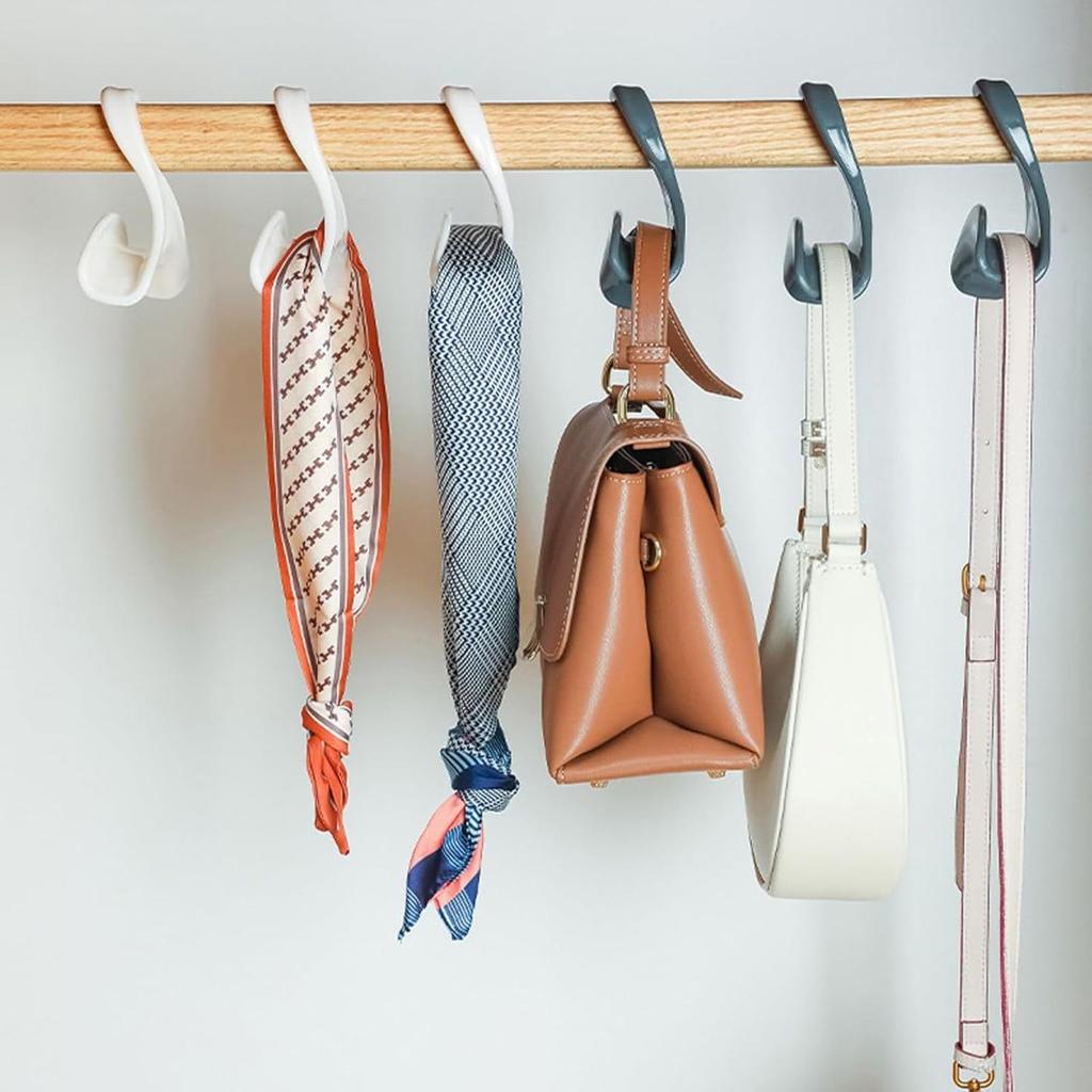 Life2 Kiku Tasche Tasche Geldbörse Tasche Hut Set von 10 Haken, Kleiderbügel, Kleiderbügel, Aufbewahrung, Mehrfach-Kleiderbügel, Kleiderbügel, Hakenleisten, Hakenleisten,