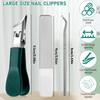 1/3 Pcs Large Opening Nail Clipper With Slanted Tip High-End Anti Splash Single Armor Groove Nail Clipper Thick Toenail Pliers