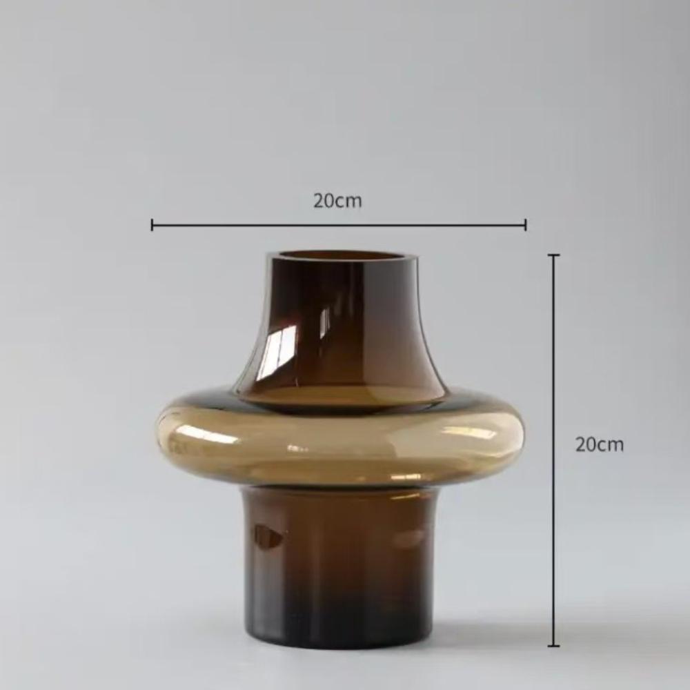 Modern Simple Glass Flower Vase Nordic Style Dried Flowers Vases Desktop Hydroponic Vase Arrangement Living Room Home Decor