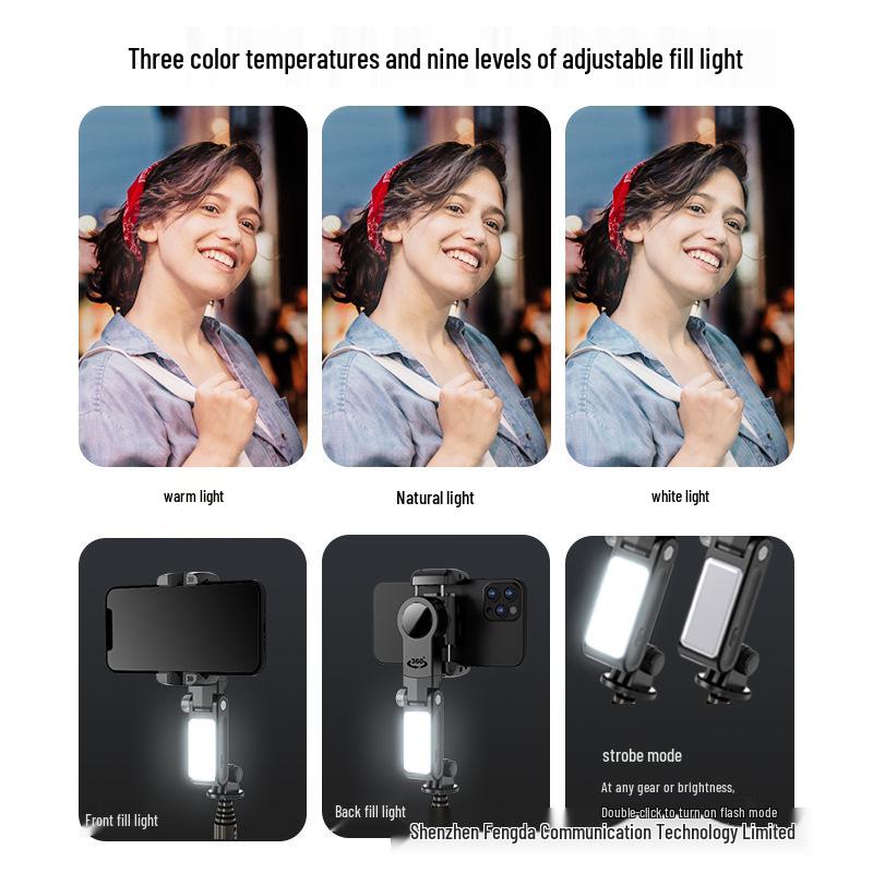 Q18 Handheld Gimbal Stabilizer: Intelligent Face Tracking, Anti-Shake Tripod, Bluetooth Mobile Selfie Stick