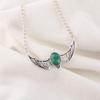Malachite Pendant, 925 Sterling Silver Chain Pendant, Gift For Women Handmade Pendant Gemstone Jewelry, For Wedding Gift