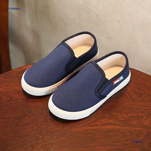 Kindergarten Cloth Shoes Pedal Baby Canvas Shoes Spring and Autumn Soft-soled Girls Boys Board Shoes Breathable Shoes Children's New Models