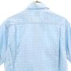 B.V.D 60s Vintage Check Pattern Short Sleeve Cotton Shirt S Light Blue Men's Used